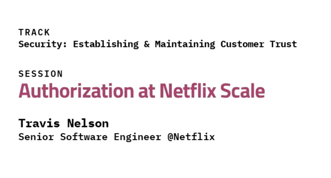 Authorization at Netflix scale